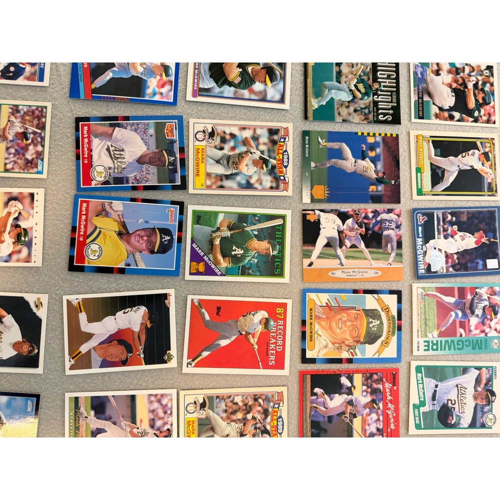 Mark McGwire Baseball Card Lot 80 A's Cardinals Inserts Topps Donruss Upper - Picture 6 of 13